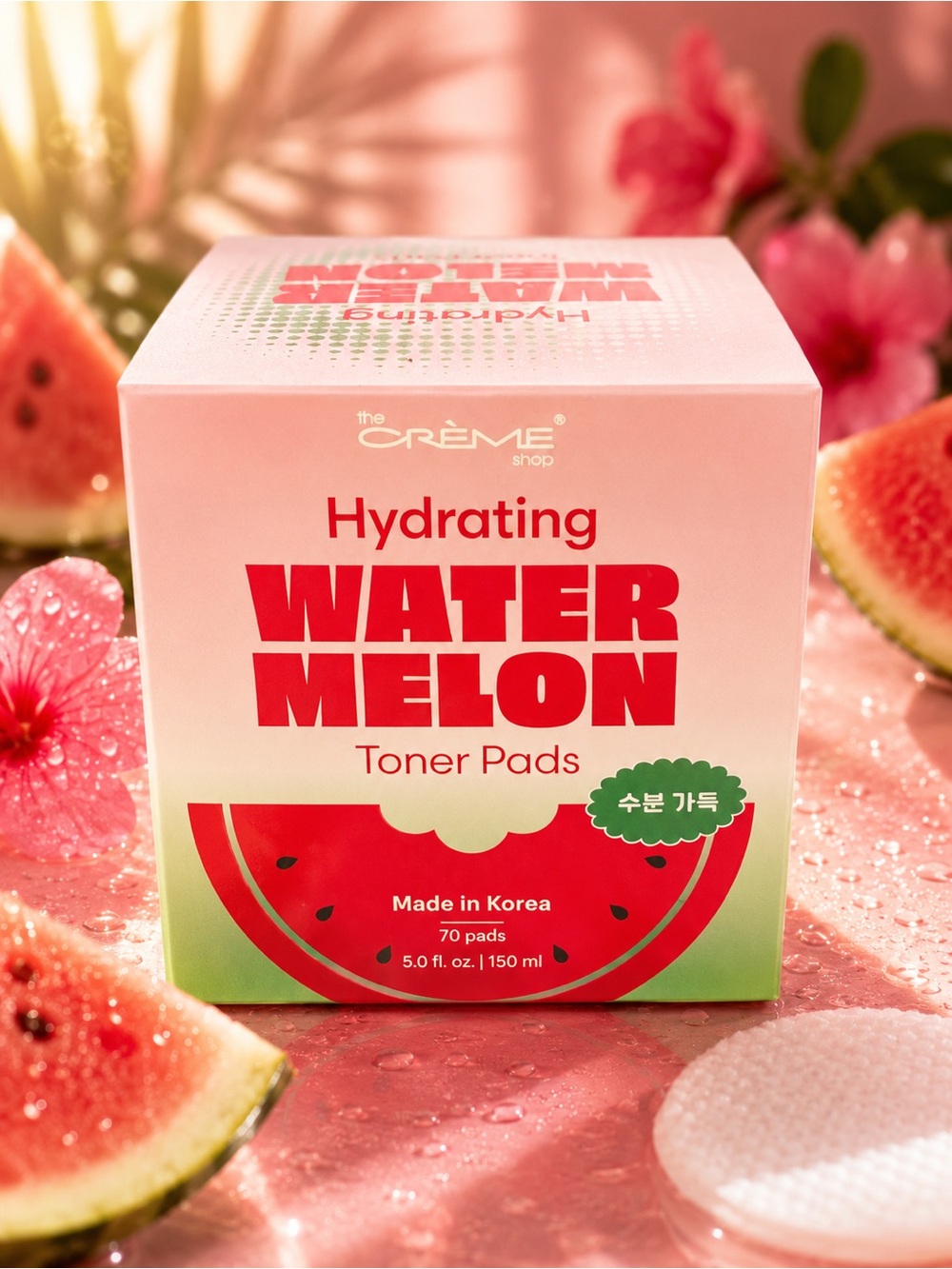 The CRÈME shop Hydrating Watermelon Toner Pads — 70 Count